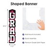 Big Dot of Happiness Maroon Graduation Banner - Vertical Shaped Banner Decorations - 3 of 4
