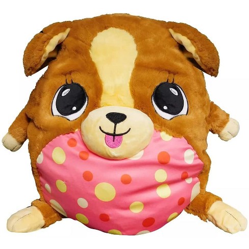 Mushabelly Plush Grumbles Brown Dog Large 15
