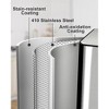 60L/16 Gal Kitchen Trash Can with Separate Lids,2×8 Gal Pedal Trash Bin - 4 of 4