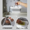 Aoibox Portable Folding Plastic Bath Caddy with Handle, Perforated, Travel Bathroom Organizer for Bedroom, Bathroom, Shower, Dorm Room, Camping, etc. - 3 of 4