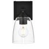Elegant Lighting Harris 1 light Black and Clear Bath Sconce - 2 of 3