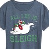Women's - Frosty The Snowman - Christmas All I Do Is Sleigh Short Sleeve Graphic T-Shirt - 2 of 4