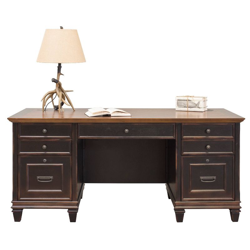 Hartford Double Pedestal Desk - Martin Furniture, 1 of 10