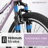 BestParts Youth Mountain Bike 24 Inch, Teen Trail Bike with Shock Absorbing Fork, 21-Speed, Dual Disc Brakes, School Commuting Ride, Purple - 3 of 4