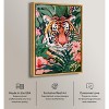 Art Remedy Tiger Hidden in Tropics Tropical Jungle Animals Wall Art Framed - 3 of 4