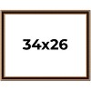 PosterPalooza | Weathered Gold Picture Frame - UV Acrylic, Backing Board, Hanging Hardware Included - 2 of 4