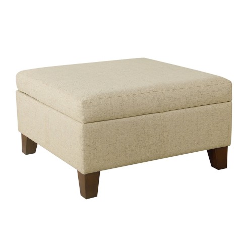 Square store storage bench