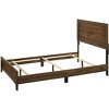 CAVINAS King/Queen/Full/Twin Size Contemporary Style Platform Bed Frame with High Wooden Headboard,No Box Spring Needed - 2 of 4