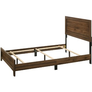 NicBex Queen Size Bed Frame with Wood Headboard for Adults,Boys,Girls,Brown/Gray - 1 of 4