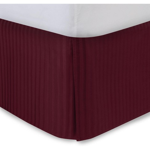 Burgundy bed shop skirt queen