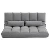 CAVINAS Bean Bag Chair with Adjustable Backrest and Headrest Convertible Floor Chair Lazy Sofa Chair with 2 Pillows - 4 of 4