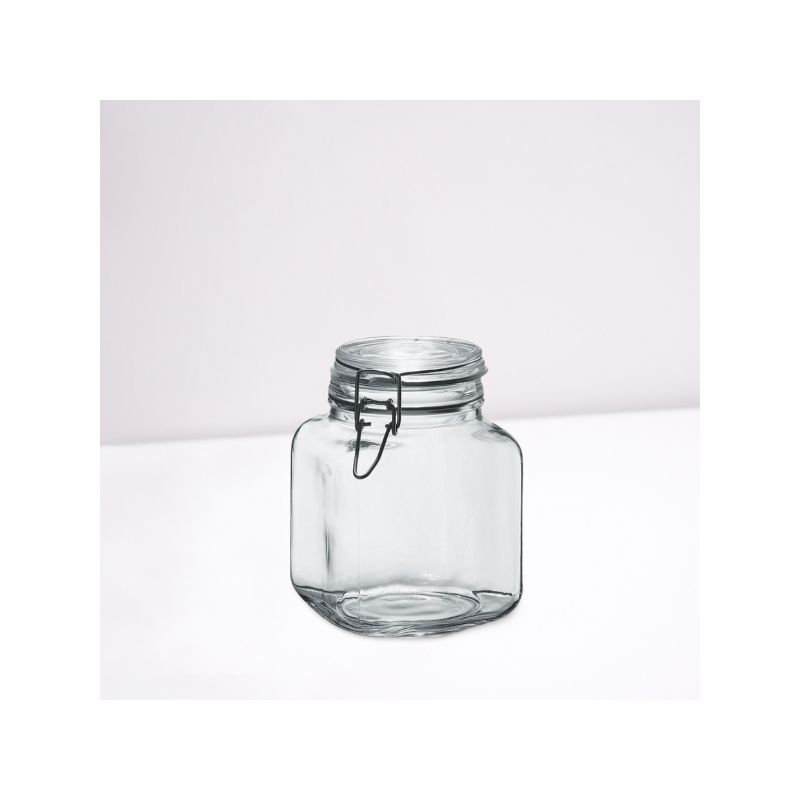 Amici Home Glass Hermetic Preserving Canning Jar Italian Made, Food Storage Jars with Airtight Clamp Seal Lids, Kitchen Canisters, 3 of 4