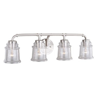 Vaxcel Toledo 4 - Light Vanity in  Satin Nickel