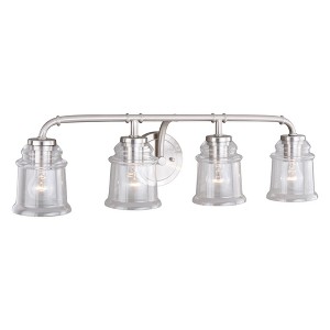 Vaxcel Toledo 4 - Light Vanity in  Satin Nickel - 1 of 4