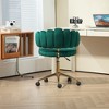 MAYEERTY Modern Cute Computer Chair, Wheels Swivel Height Adjustable Swivel Task Chair for Home Office £¬Green - 3 of 4
