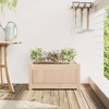 vidaXL Garden Planter 23.6"x12.2"x12.2" Solid Wood Pine - 3 of 4