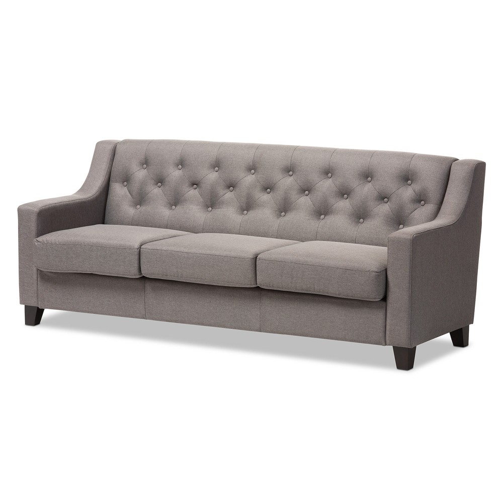 Photos - Sofa Arcadia Modern and Contemporary Fabric Upholstered Button Tufted Living Ro