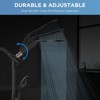 Itopfox Dual Handheld Shower Head Combo, 2-in-1 Rain Shower Heads System with 10 Modes High Pressure Hand Held Showerhead and Built-in Power Wash - 2 of 4
