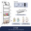 LunaLulinlk Pantry Organizer, 6-Tier Pantry Storage, Metal Hanging Spice Rack for Kitchen,Bathroom, Back of Door Seasoning Rack, Black - 4 of 4