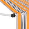 vidaXL Awning Post Set White 118.1 in.x96.5 in. Iron - 3 of 4