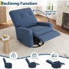 Swivel Rocker Recliner,Glider Recliner Nursery Chair for Adults,360°Swivel Glider Rocking Chair for Living Room - 2 of 4