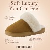 CUSHIONAIRE Hush Cozy Womens Slippers with Faux Fur Lining – Slip On  Comfortable Mule House Slippers for Women Indoor and Outdoor - 4 of 4
