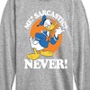 Boys' - Disney - Donald Me Sarcastic Never Long Sleeve Graphic T-Shirt - image 2 of 4