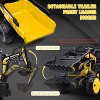 3-in-1 Ride-on Car, Ride-on Tractor with Bucket, Excavator Trailer with Remote Control, EVA Tires, LED Lights, Music, USB Port - 3 of 4