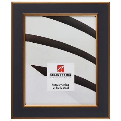 Crackle Black and Gold Picture Frame