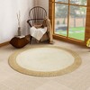 Maxax Round Jute Rug，Braided Area Rug，Hand Woven Natural Rustic Rug for Kitchen, Living Room and Bedroom - 2 of 3