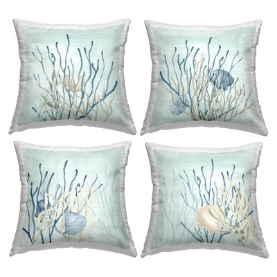 Stupell Industries Underwater Seashell Coral Reef, 18 x 18