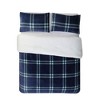 Swift Home | Reversible Flannel & Faux Shearling 3-Piece Down Alternative Comforter Set - 3 of 4