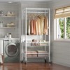 VIPEK R2 Rolling Garment Rack Heavy Duty Clothes Drying Rack Laundry Sorter Cart Bathroom Storage Shelves - 2 of 4
