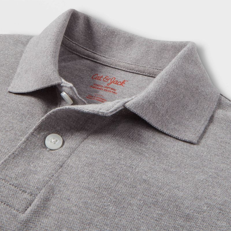 Boys&#39; Short Sleeve Pique Uniform Polo Shirt - Cat &#38; Jack&#8482;, 3 of 7