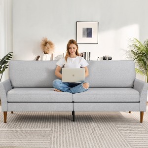 Vipbear Comfy Couches for Living Room 88" Modern Oversized Loveseat Sofa with Soild Wood,Tool-Free Setup Large Couches for Bedroom - 1 of 4