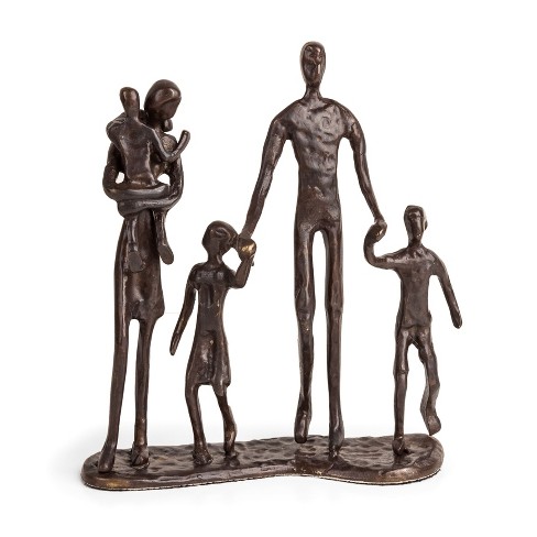 Danya B Family Of Five Walking Bronze Sculpture : Target