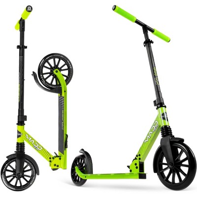 Kick Scooter with Suspension for Adults and Teens – Big 200mm Wheels – Folding Lightweight Frame – Adjustable Handlebar – Madd Gear Metro Cruise 250