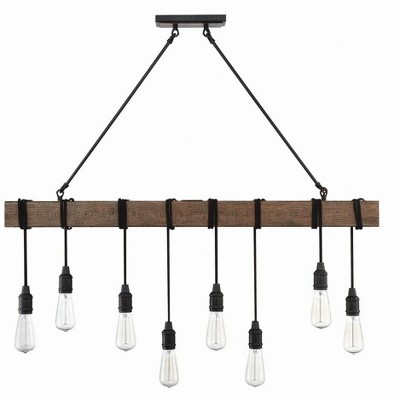 Savoy House Burgess 8-Light Rustic Bronze Linear Pendant