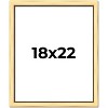 PosterPalooza | Simple Gold Picture Frame - UV Acrylic, Foam Board Backing, Hanging Hardware - 2 of 4