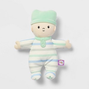 8" Boy Soft Little Baby Doll Stripe Pajamas - Gigglescape™ - 1 of 3