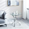 Modern Coffee Table, Glass Tea Table Center End Table for Living Room and Office - 2 of 4