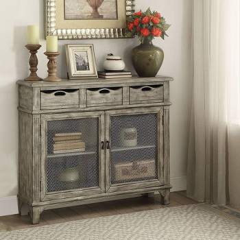 42" Vernon Accent Table Weathered Gray - Acme Furniture