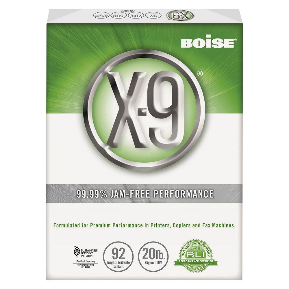 UPC 842356065148 product image for Boise X-9 Copy Paper, 92 Brightness, 20 lb - White (5000 Sheets Per Carton) | upcitemdb.com