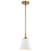 Nuvo Lighting Dover 1 - Light Pendant in  White/Vintage Brass - 3 of 4
