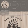 Sawyer Mill Charcoal Windmill Shower Curtain 72x72 VHC Brands - 4 of 4
