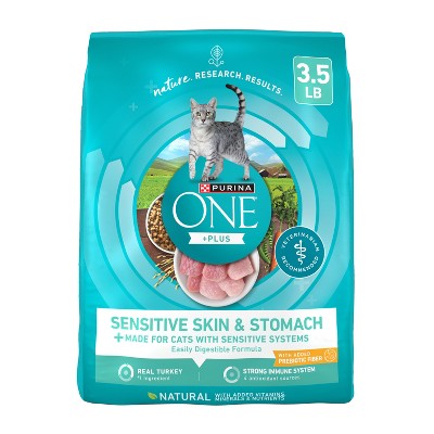 Purina ONE Sensitive Skin & Stomach Natural Turkey Flavor Dry Cat Food