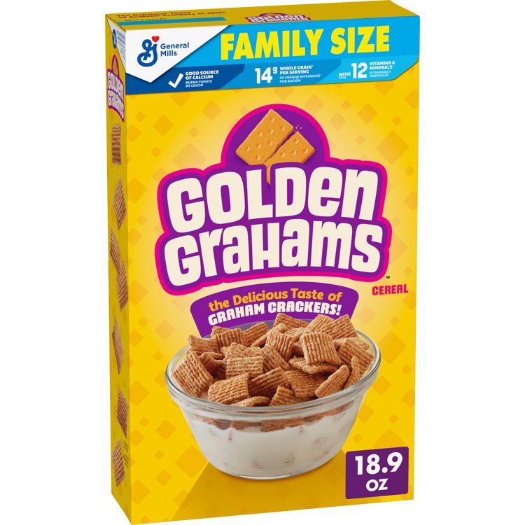General Mills Size Golden Grahams Cereal - 18.9oz: No Artificial Flavors, Whole Grain, 1 of 11