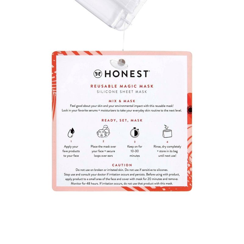 Honest Beauty Reusable Magic Silicone Sheet Mask, 6 of 7