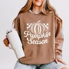 Simply Sage Market Women's Lightweight Garment Dyed Graphic Sweatshirt Checkered Pumpkin Season Cursive - image 2 of 4