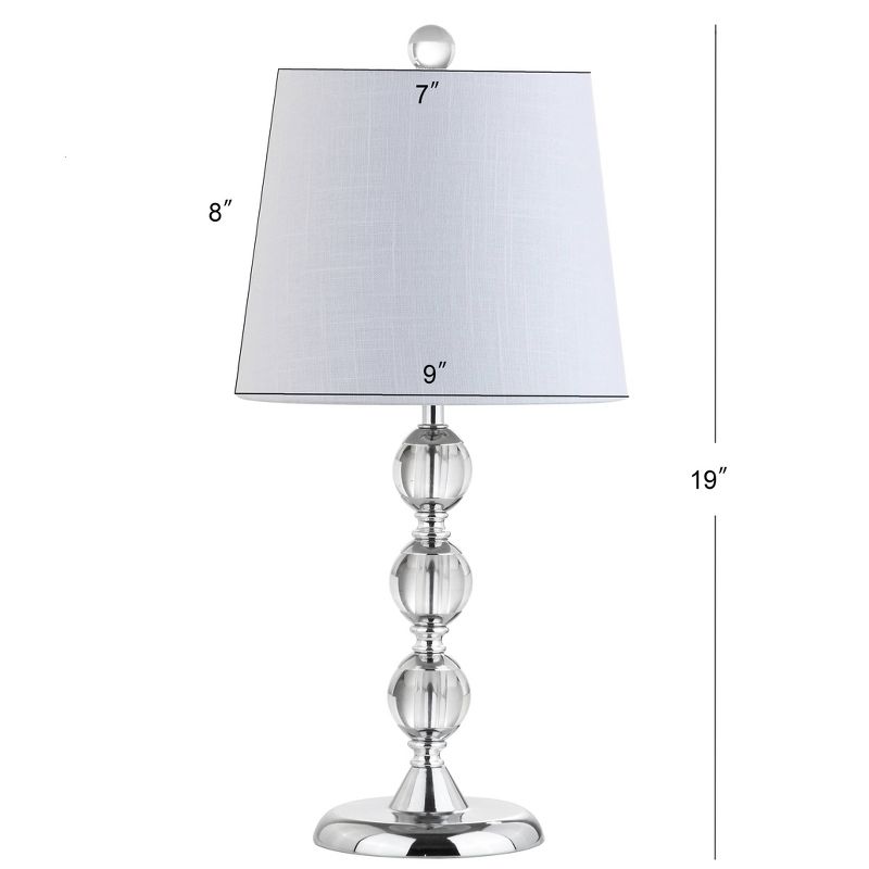 20&#34; Crystal Hudson Mini Table Lamp (Includes LED Light Bulb) Clear - JONATHAN Y, 5 of 9